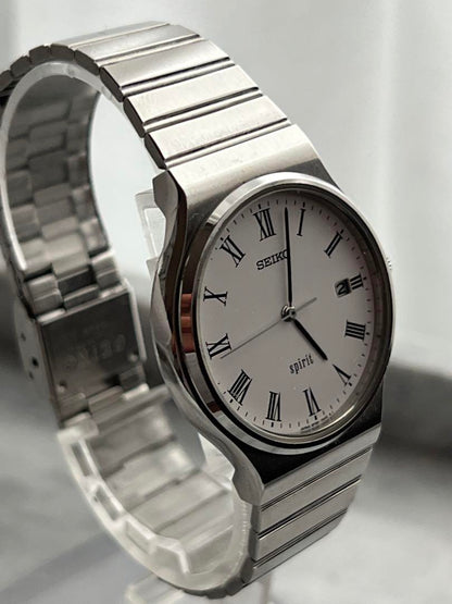 【Battery Replaced】Excellent Condition SEIKO SPIRIT DATE classic