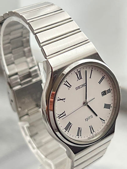 【Battery Replaced】Excellent Condition SEIKO SPIRIT DATE classic