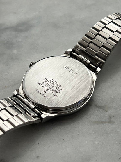 【Battery Replaced】Excellent Condition SEIKO SPIRIT DATE classic