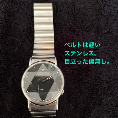 4 Unisex Cut Glass Watch