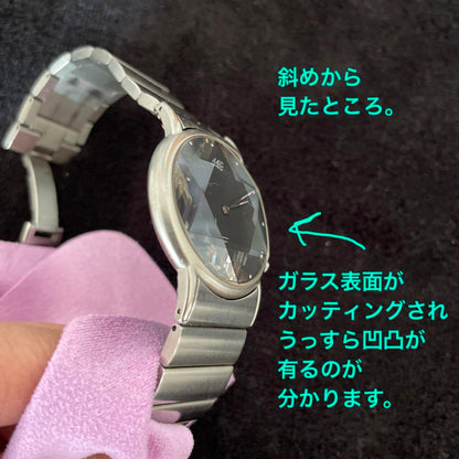 4 Unisex Cut Glass Watch