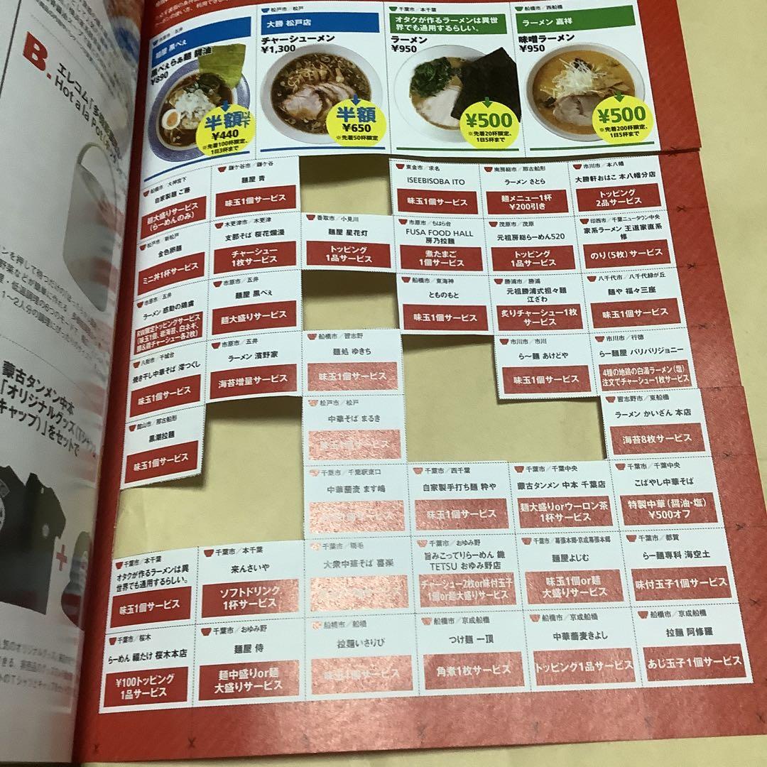 Ramen Walker Chiba 2025 Coupon 2 Copies (Cutting Allowed) Bonus 2023