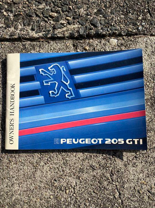 Peugeot 205 GTI Owner's Manual