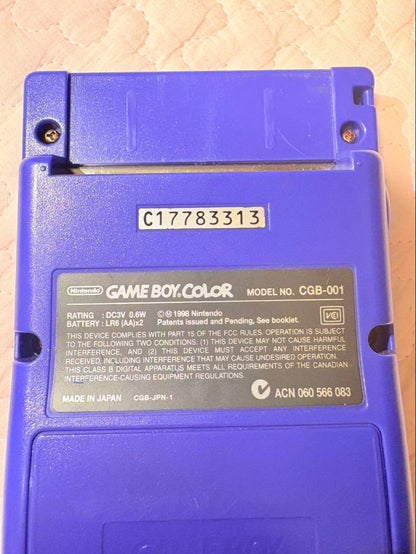 Purple Game Boy Color CGB-001