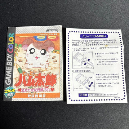Totto Hamtaro 1 & 2 Game Boy Color Software Box & Manual + 2 Strategy Guide
