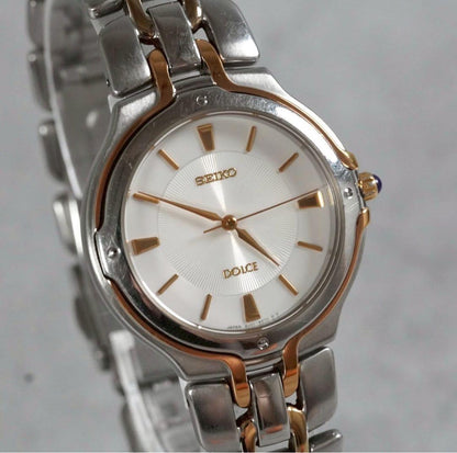 SEIKO Dolce 8J41-6150 Stainless Gold Combination Running