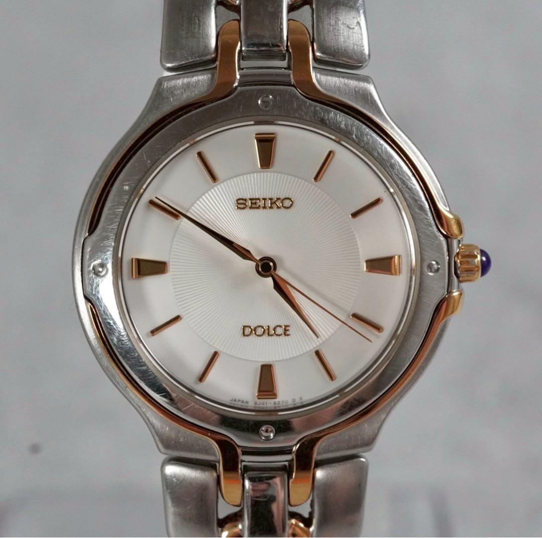 SEIKO Dolce 8J41-6150 Stainless Gold Combination Running