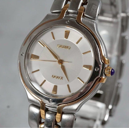 SEIKO Dolce 8J41-6150 Stainless Gold Combination Running