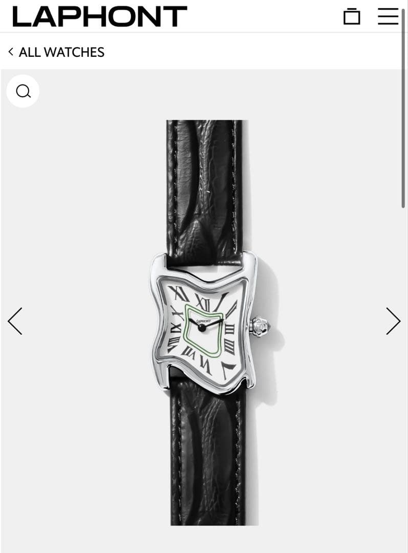 Laphont SQUARE MELTING WATCH SILVER