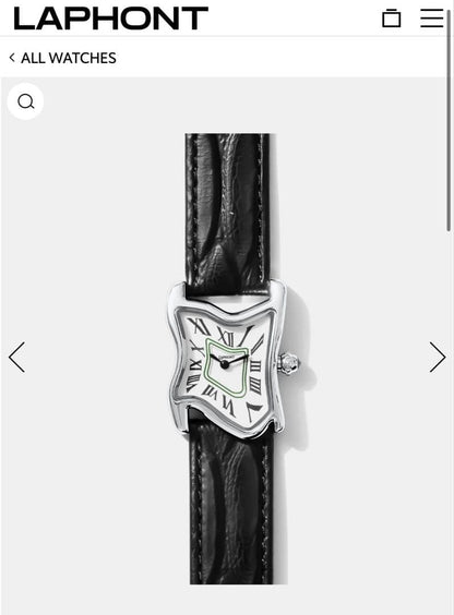 Laphont SQUARE MELTING WATCH SILVER