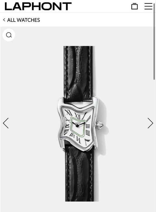 Laphont SQUARE MELTING WATCH SILVER