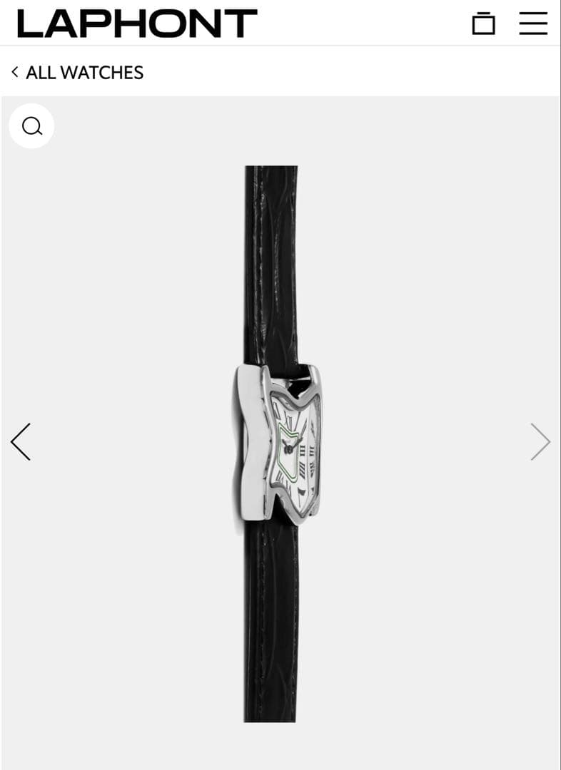 Laphont SQUARE MELTING WATCH SILVER