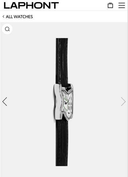 Laphont SQUARE MELTING WATCH SILVER