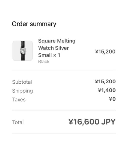 Laphont SQUARE MELTING WATCH SILVER