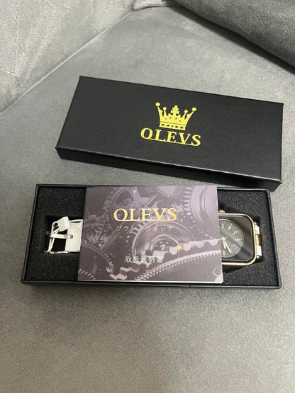 OLEVS Automatic Winding Analog Watch White