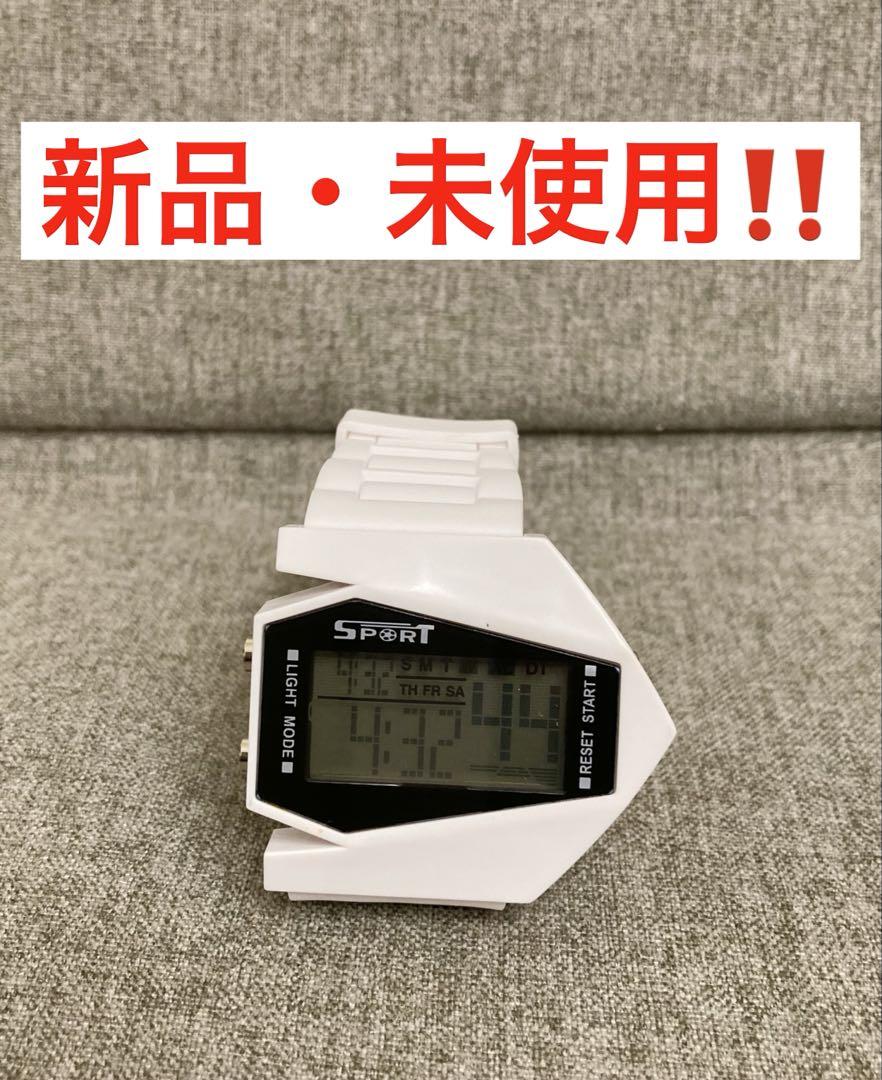 New Digital Sports Watch White