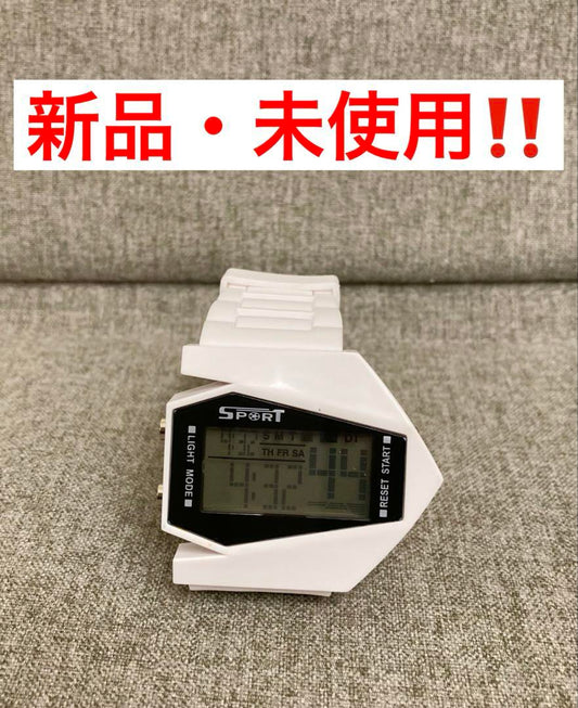 New Digital Sports Watch White
