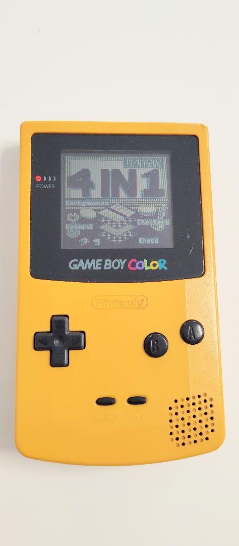Gameboy Color Yellow Console + 2 Games
