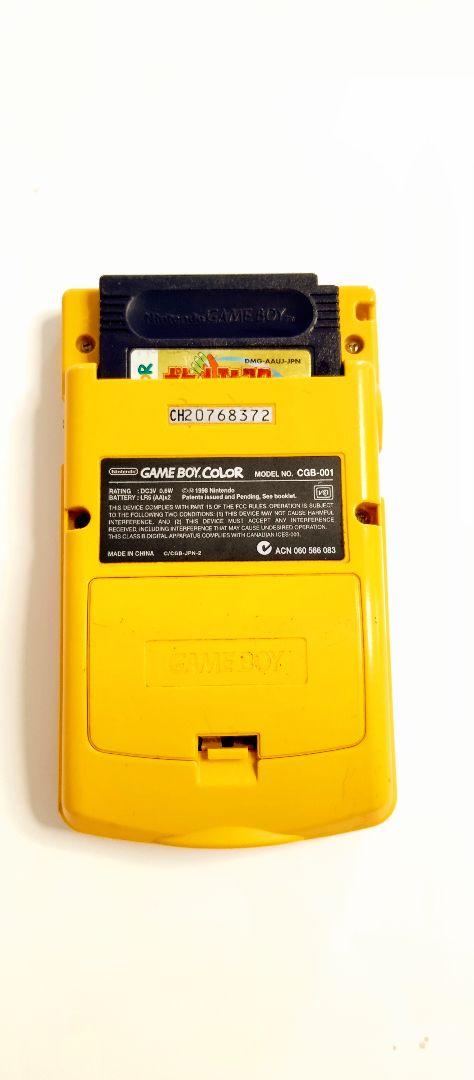 Gameboy Color Yellow Console + 2 Games
