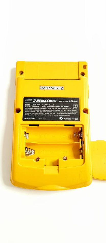 Gameboy Color Yellow Console + 2 Games