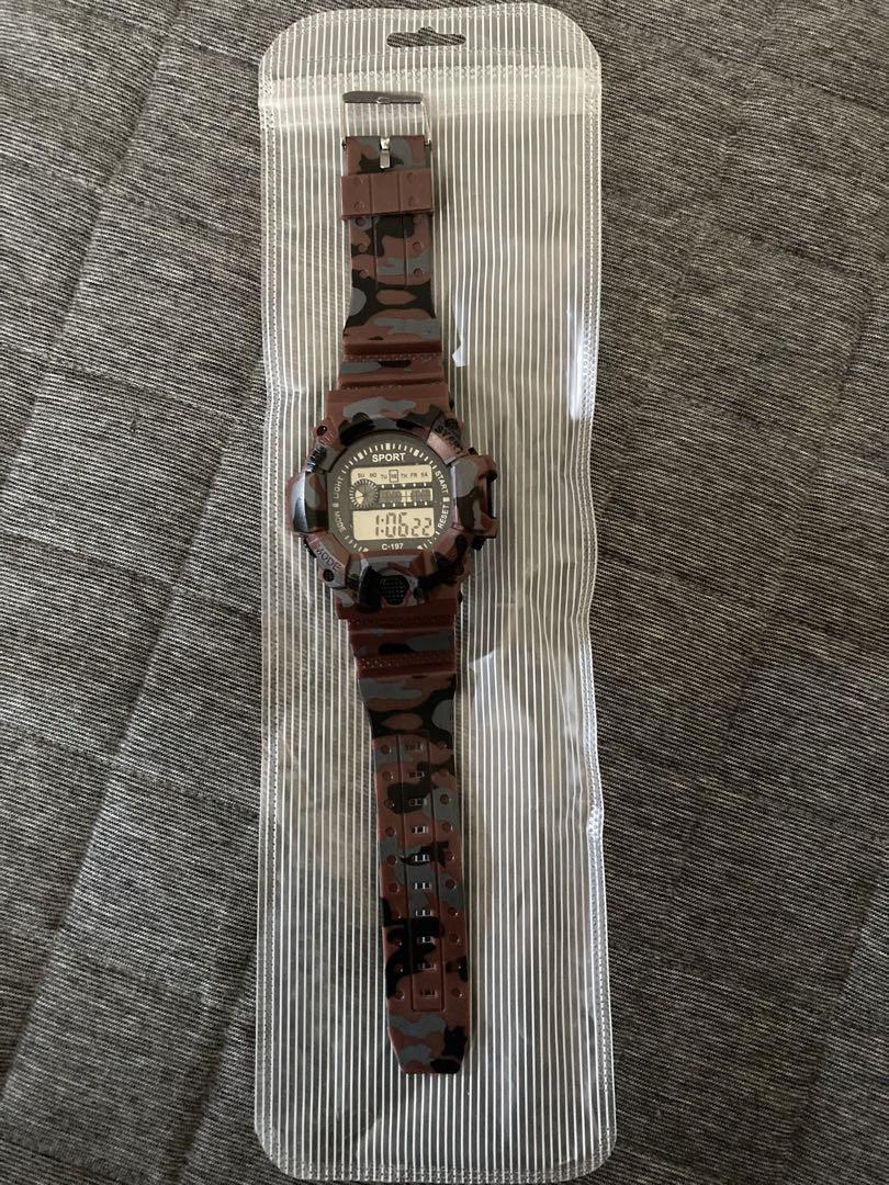 Camouflage Digital Watch Water-Resistant