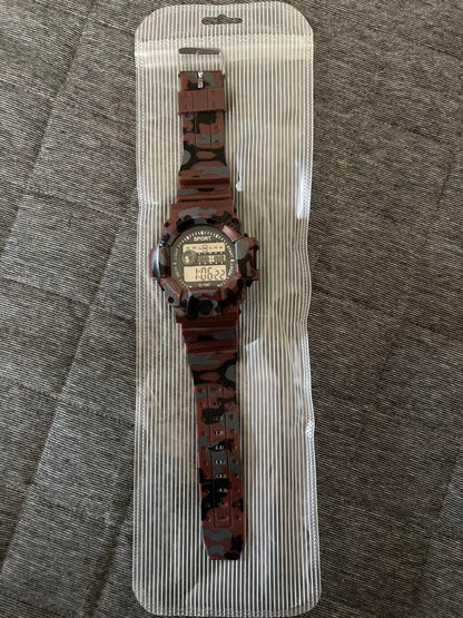 Camouflage Digital Watch Water-Resistant
