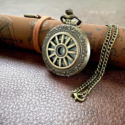 Pocket Watch - Retro - Antique - Battery Operated - Dial - Pendant - Quartz - Roman Numerals