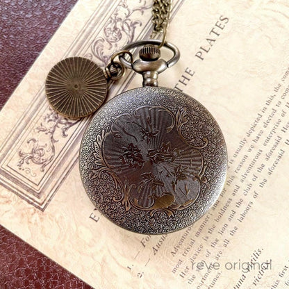 Pocket Watch - Retro - Antique - Battery Operated - Dial - Pendant - Quartz - Roman Numerals