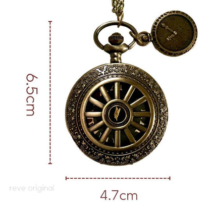 Pocket Watch - Retro - Antique - Battery Operated - Dial - Pendant - Quartz - Roman Numerals
