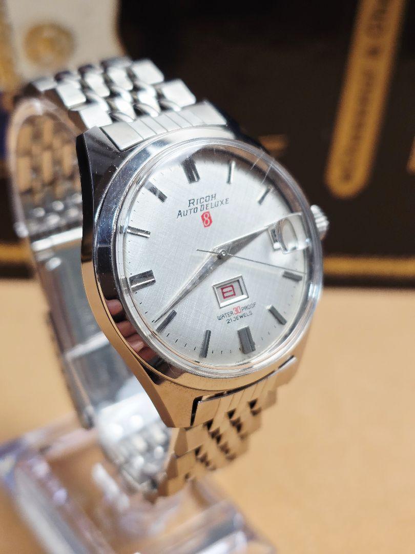 【YM065】Ricoh Autodeluxe 8 21 Stone Automatic Winding Watch