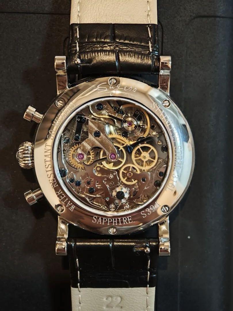 Swan's Neck Chronograph Winding Watch Chronograph Watch Excellent Condition