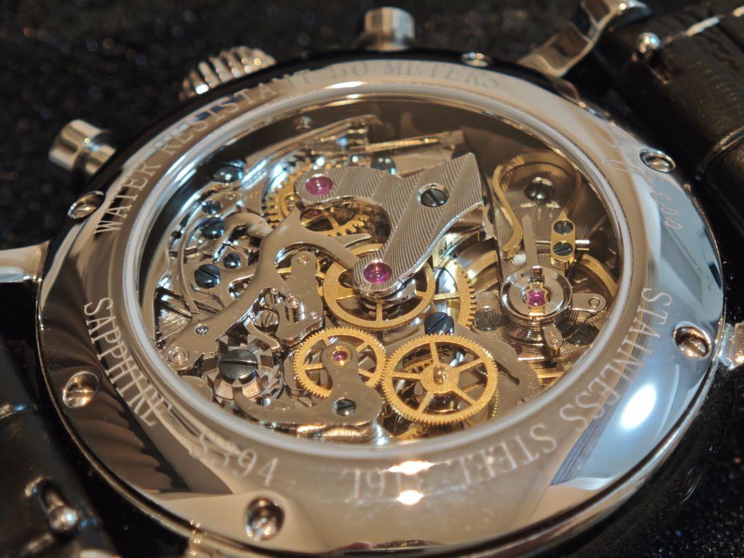 Swan's Neck Chronograph Winding Watch Chronograph Watch Excellent Condition