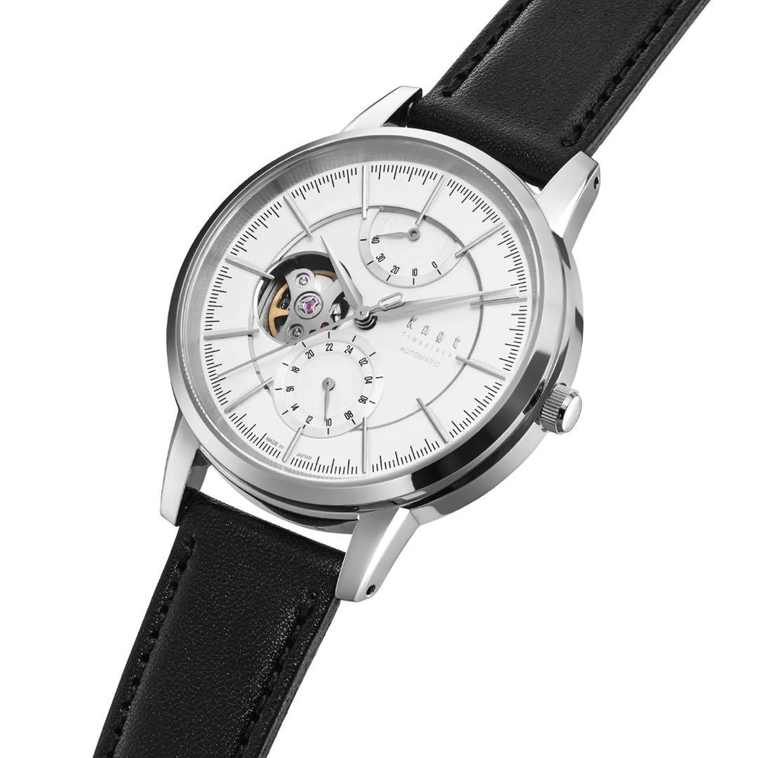 [Belt, Buckle Included] Knot Openheart Automatic Watch CAP-40SVSV
