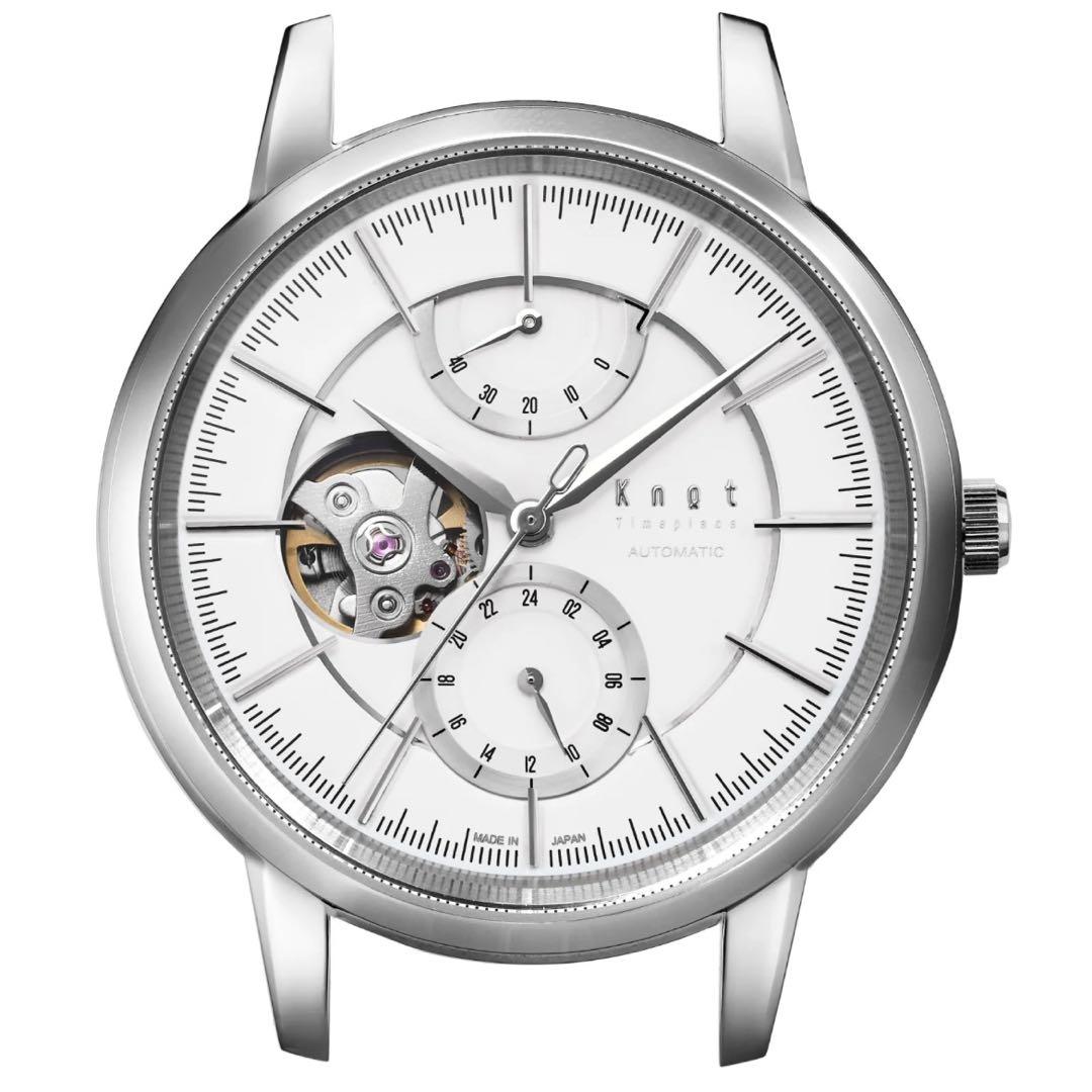 [Belt, Buckle Included] Knot Openheart Automatic Watch CAP-40SVSV