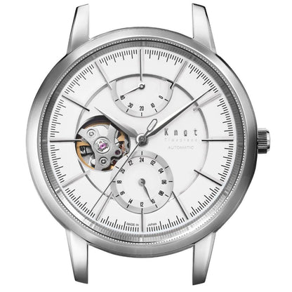 [Belt, Buckle Included] Knot Openheart Automatic Watch CAP-40SVSV