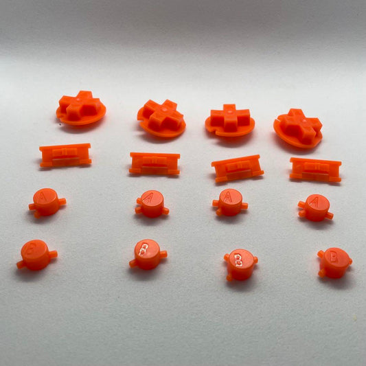 Game Boy Color Button Set (Orange) 4 Pieces