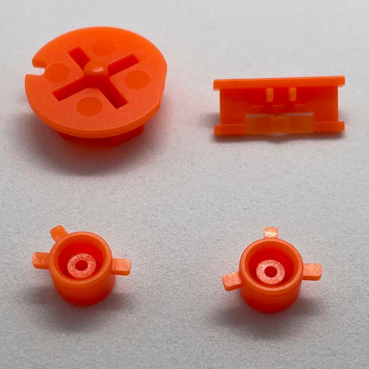 Game Boy Color Button Set (Orange) 4 Pieces