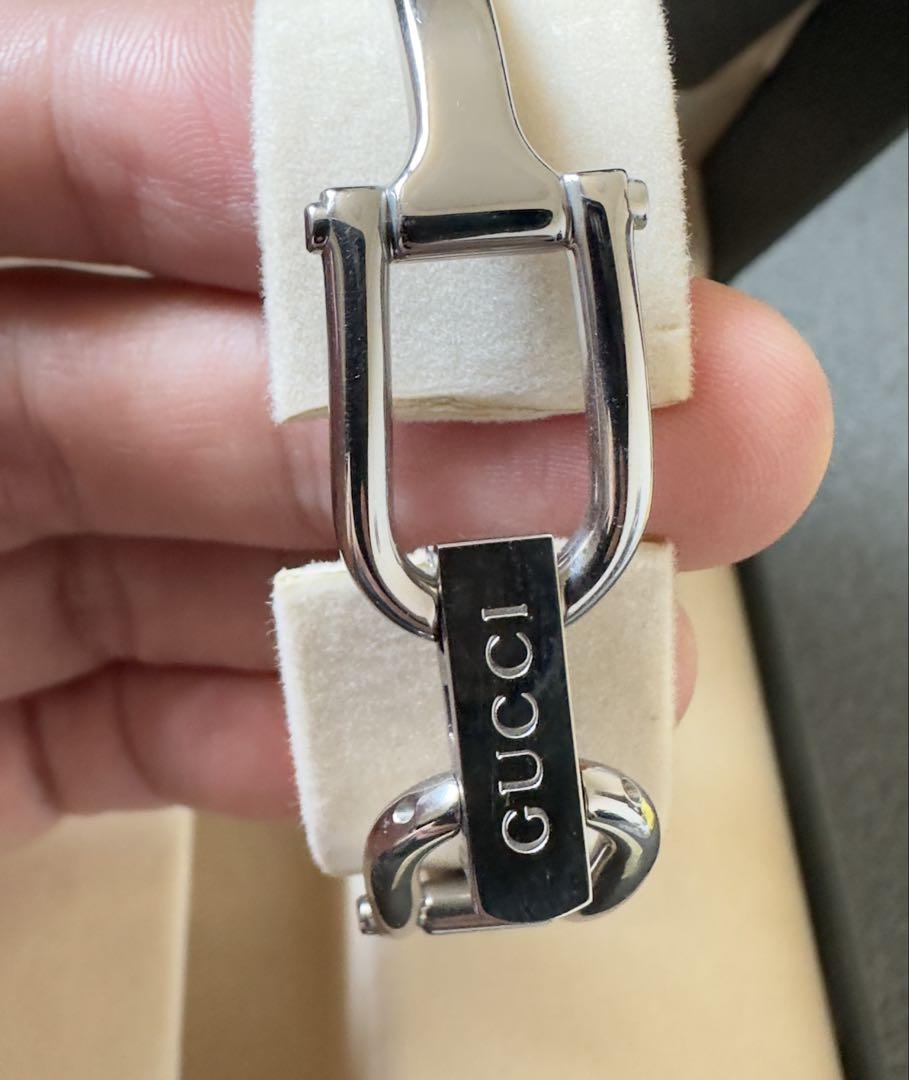 【Extremely Beautiful Condition • Functional 】 GUCCI Watch 1500L Silver Bangle with Box