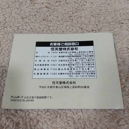 SUPER DONKEY KONG GB Game Boy Software and Instruction Manual