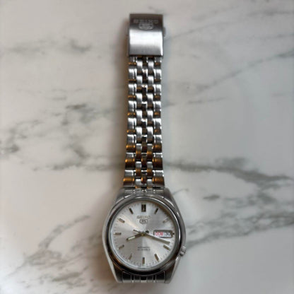 SEIKO Five 5 7S26C Automatic Winding Watch Silver