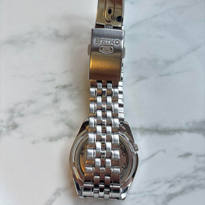 SEIKO Five 5 7S26C Automatic Winding Watch Silver