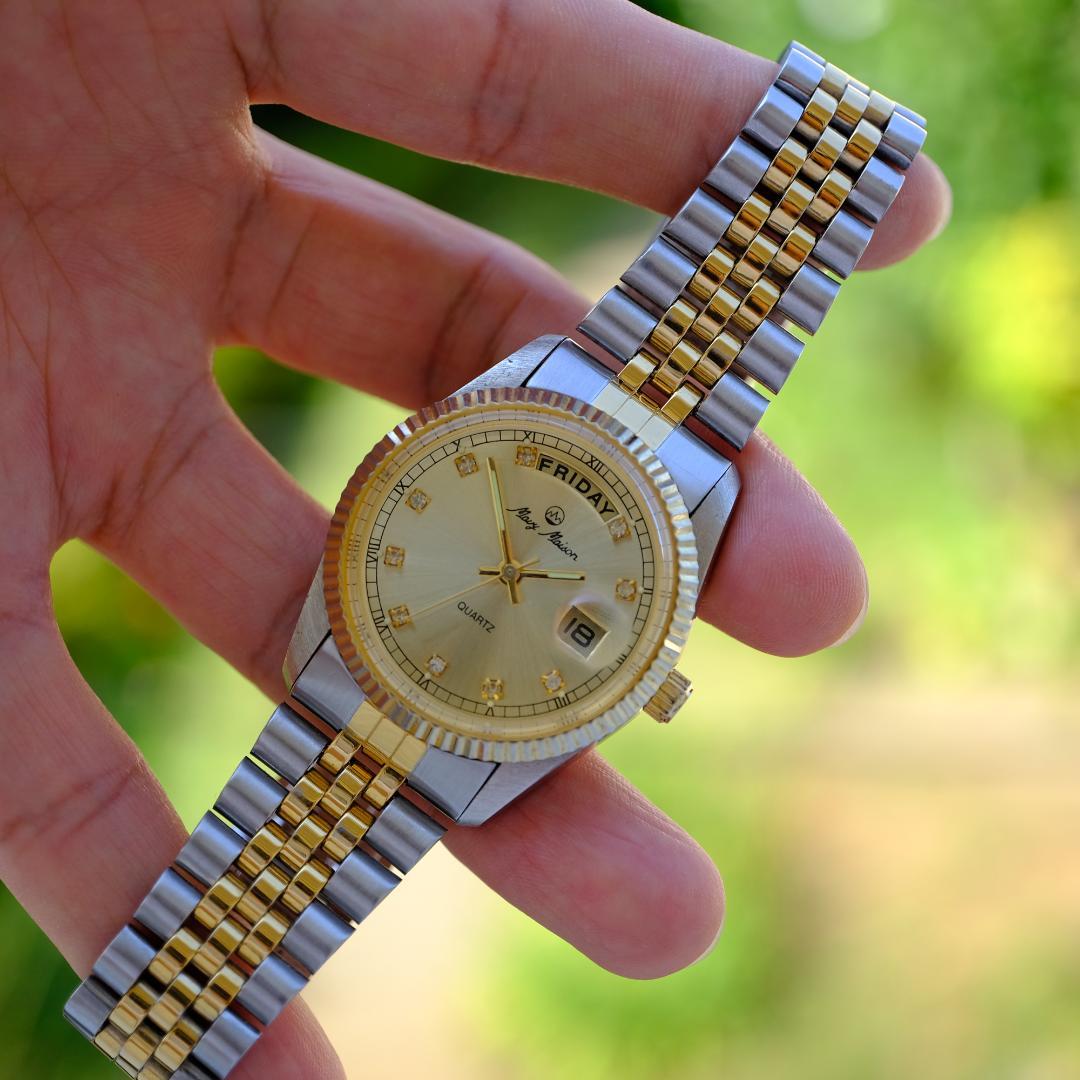 MAVY MAISON Date Watch Gold/Silver