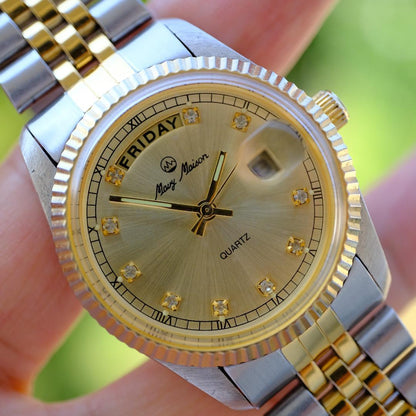 MAVY MAISON Date Watch Gold/Silver