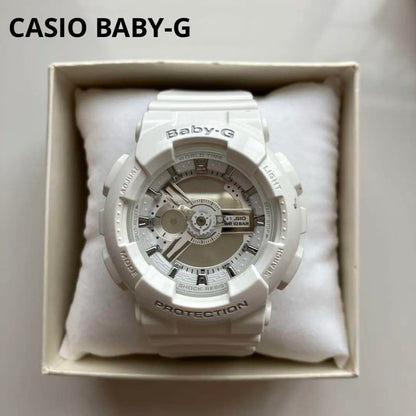 Beautiful condition CASIO BABY-G White Silver Ladies Water Resistant