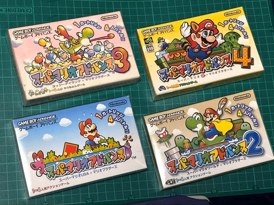 Rare Complete Set of GBA Super Mario Advance 1-4 with Case
