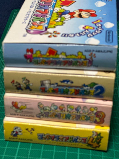 Rare Complete Set of GBA Super Mario Advance 1-4 with Case