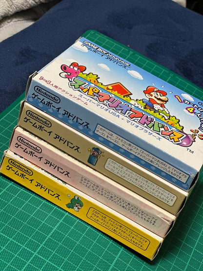Rare Complete Set of GBA Super Mario Advance 1-4 with Case