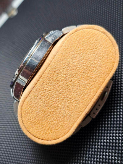 TM099 SEIKO Silver-Tone Chronograph Watch 100M Water Resistant 4T57-00B0