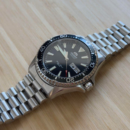 Barely used Orient Mako Automatic RN-AA0808E Green Diver