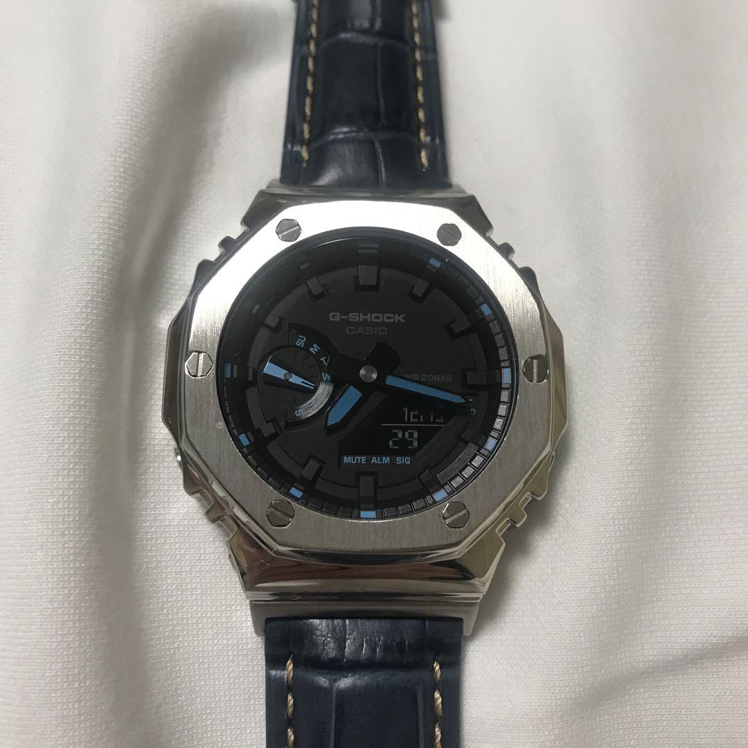 New Unworn/G-Oak/G-SHOCK GA-2100 Black/Blue High-Quality Belt